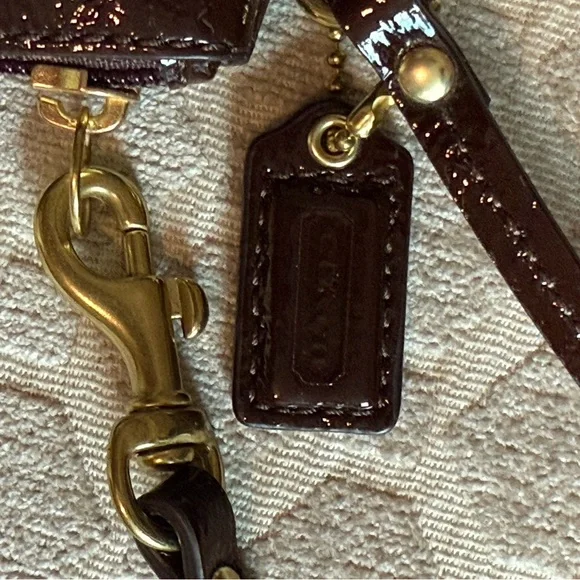 Coach Ashley Hand Drawn Scarf Print Wristlet NWT - Picture 4 of 7